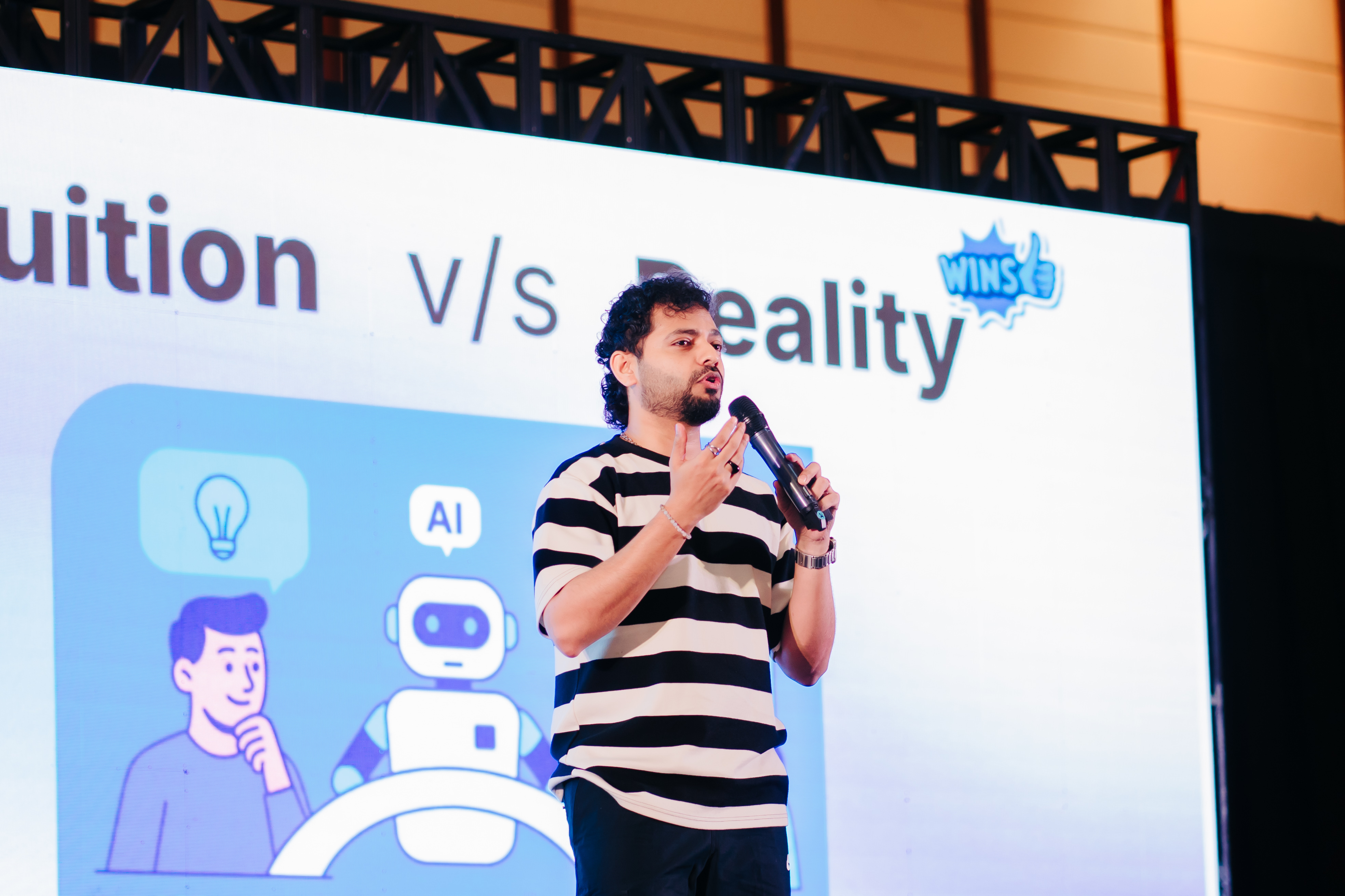 Speaker presenting on stage